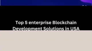 Top 5 enterprise Blockchain Development Solutions in USA