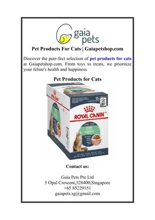 Pet Products For Cats | Gaiapetshop.com