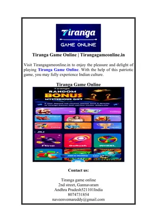 Tiranga Game Online | Tirangagameonline.in