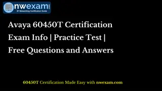 Avaya 60450T Certification Exam Info | Practice Test | Free Questions and Answer