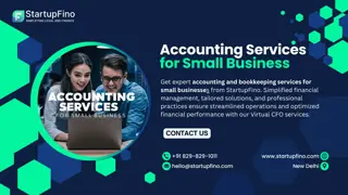 Accounting Bookkeeping Services for Small Business