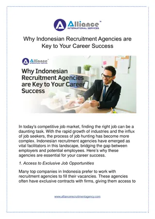 Why Indonesian Recruitment Agencies are Key to Your Career Success