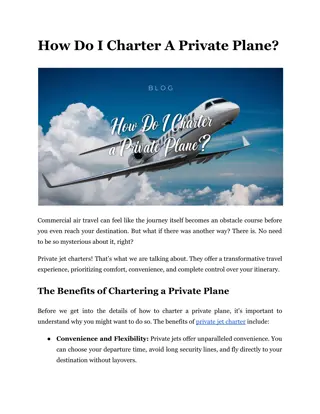 How Do I Charter A Private Plane?