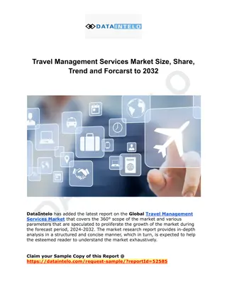 Travel Management Services Market Size, Share, Trend and Forcarst to 2032