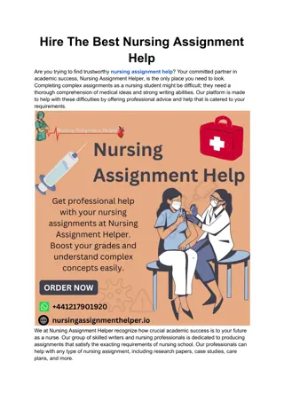 Hire The Best Nursing Assignment Help