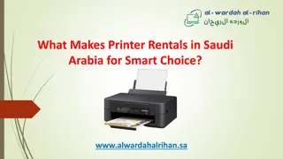 What Makes Printer Rentals in Saudi Arabia for Smart Choice?