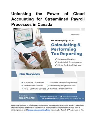 Unlocking the Power of Cloud Accounting for Streamlined Payroll Processes in Canada
