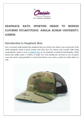Snapback Hats Sporting Origin to Modern Clothing StuartVenue Anglia Ruskin University, London