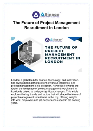 The Future of Project Management Recruitment in London