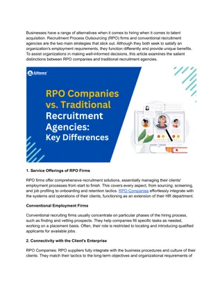 RPO Companies vs. Traditional Recruitment Agencies_ Key Differences