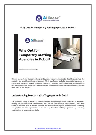 Why Opt for Temporary Staffing Agencies in Dubai