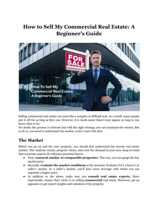 How to Sell My Commercial Real Estate_ A Beginner's Guide