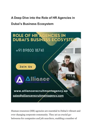 A Deep Dive into the Role of HR Agencies in Dubai