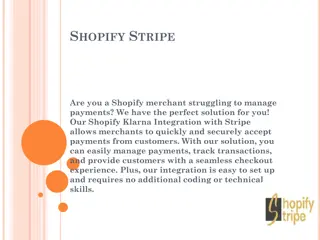 Accept Orders with Klarna on shopify using Stripe