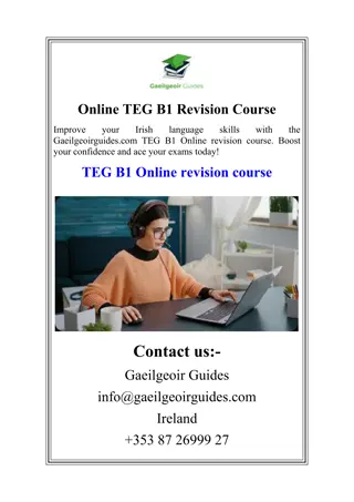 Online TEG B1 Revision Course