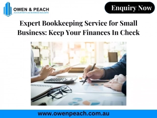 Expert Bookkeeping Service for Small Business Keep Your Finances In Check
