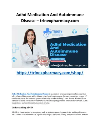 Adhd Medication And Autoimmune Disease – trinexpharmacy.com