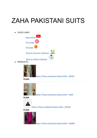 Best deals on Zaha salwar suit for women