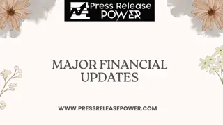Business News Today Major Financial Updates