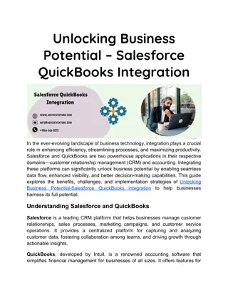 Unlocking Business Potential – Salesforce QuickBooks Integration