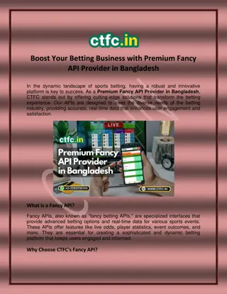 Best Premium Fancy API Provider in Bangladesh