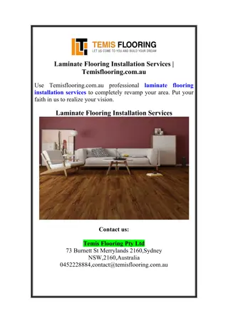 Laminate Flooring Installation Services | Temisflooring.com.au