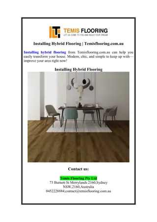 Installing Hybrid Flooring | Temisflooring.com.au