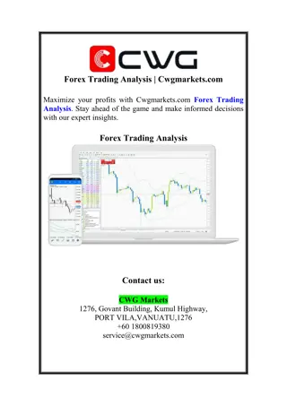 Forex Trading Analysis | Cwgmarkets.com