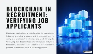 Blockchain in Recruitment: Verifying Job Applicants