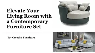 Elevate Your Living Room with a Contemporary Furniture Set