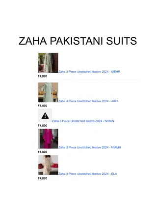 discover zaha pakistani suit