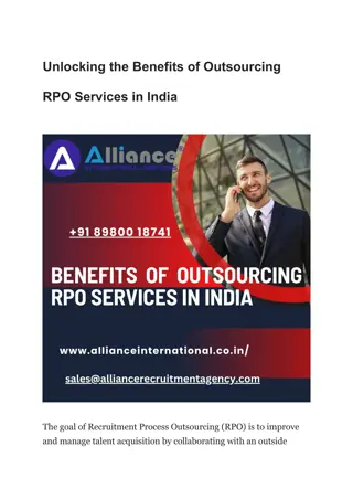 Unlocking the Benefits of Outsourcing RPO Services in India
