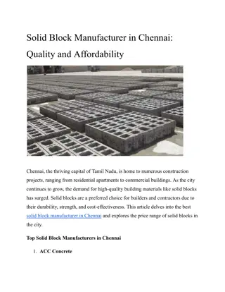 Solid Block Manufacturer in Chennai_ Quality and Affordability
