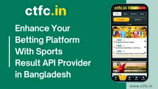CTFC: Best Sports Result API Provider in Bangladesh