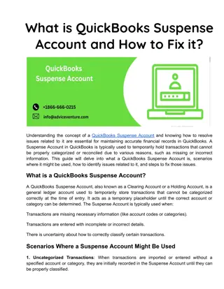 What is QuickBooks Suspense Account and How to Fix it (1)