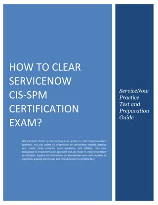 How to Clear ServiceNow CIS-SPM Certification Exam