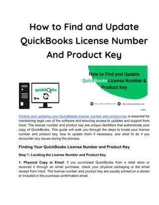 How to Find and Update QuickBooks License Number And Product Key