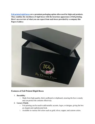Foil Printed Rigid Box