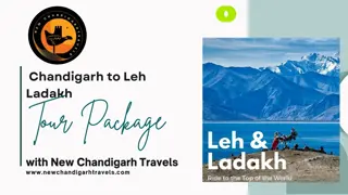 Chandigarh to Leh Ladakh tour package by new chandigarh travels