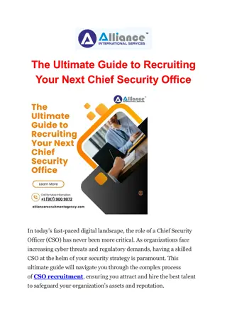 The Ultimate Guide to Recruiting Your Next Chief Security Office