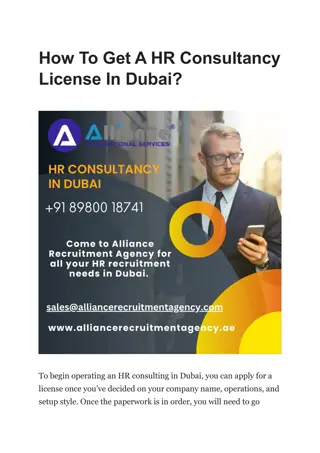 How To Get A HR Consultancy License In Dubai