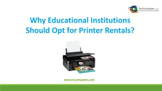 Why Educational Institutions Should Opt for Printer Rentals?