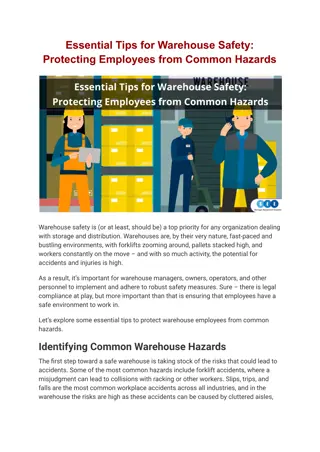 Essential Tips for Warehouse Safety: Protecting Employees from Common Hazards