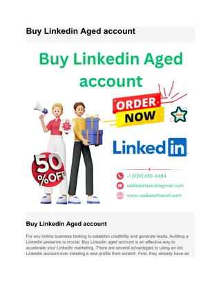 Buy Linkedin Aged account