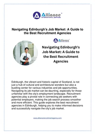 Navigating Edinburgh's Job Market A Guide to the Best Recruitment Agencies