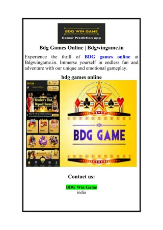 Bdg Games Online | Bdgwingame.in