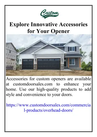 Explore Innovative Accessories for Your Opener