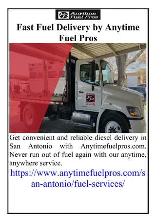 Fast Fuel Delivery by Anytime Fuel Pros