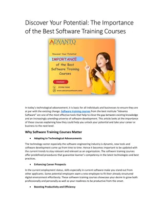 Discover Your Potential The Importance of the Best Software Training Courses