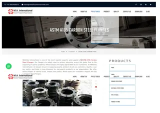 ASTM A105 CARBON STEEL FLANGES Manufacturer and Exporter